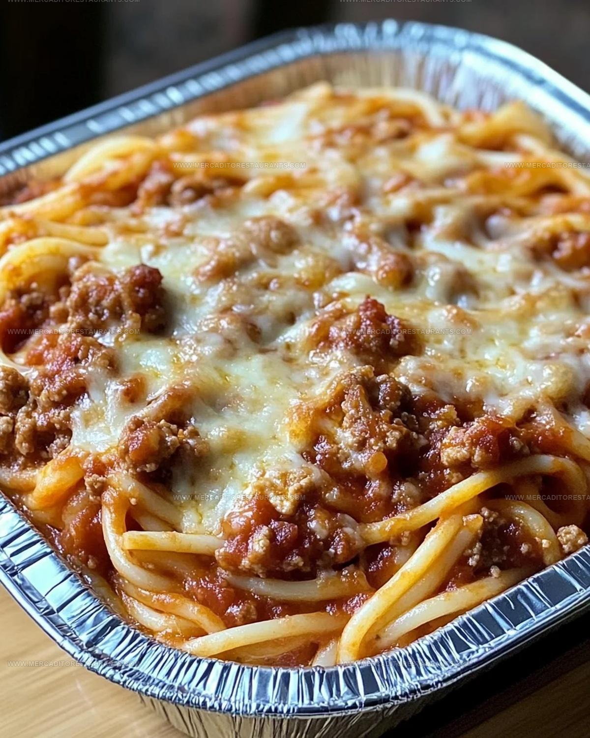 Baked Spaghetti Casserole With Cream Cheese Recipe