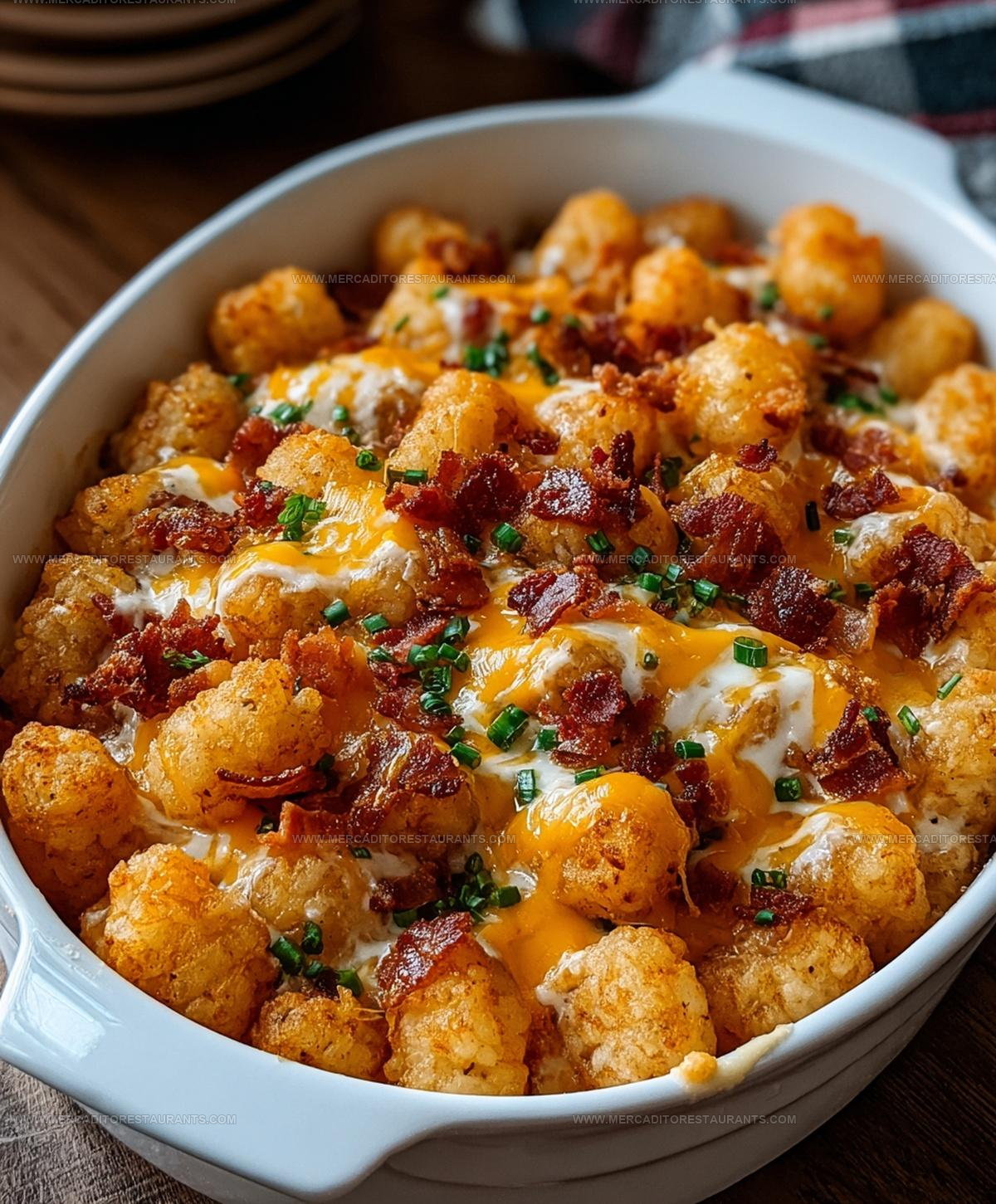 Loaded Bacon Ranch Tater Tot Bake Recipe