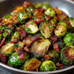 Maple Bacon Roasted Brussels Recipe