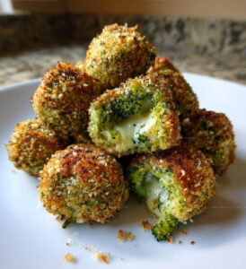 Oven Crisp Baked Broccoli Cheese Balls Recipe