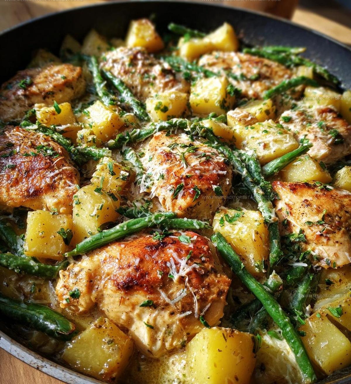 Italian Chicken Potato GreenBean Bake Recipe
