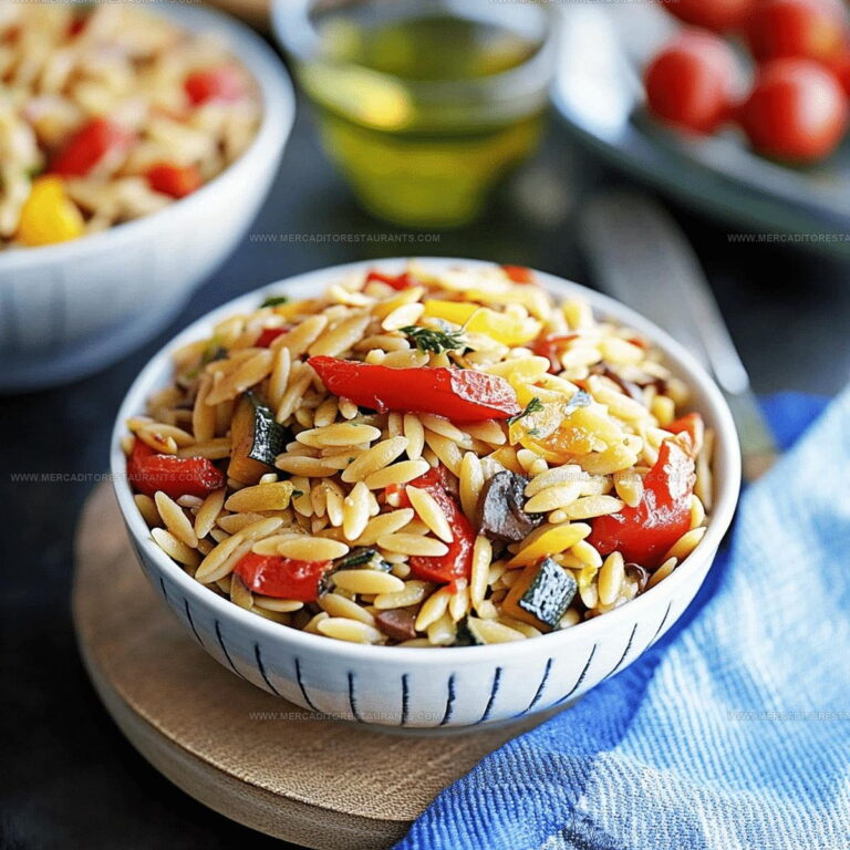 Balsamic-Drizzled Roasted Vegetable Orzo Recipe