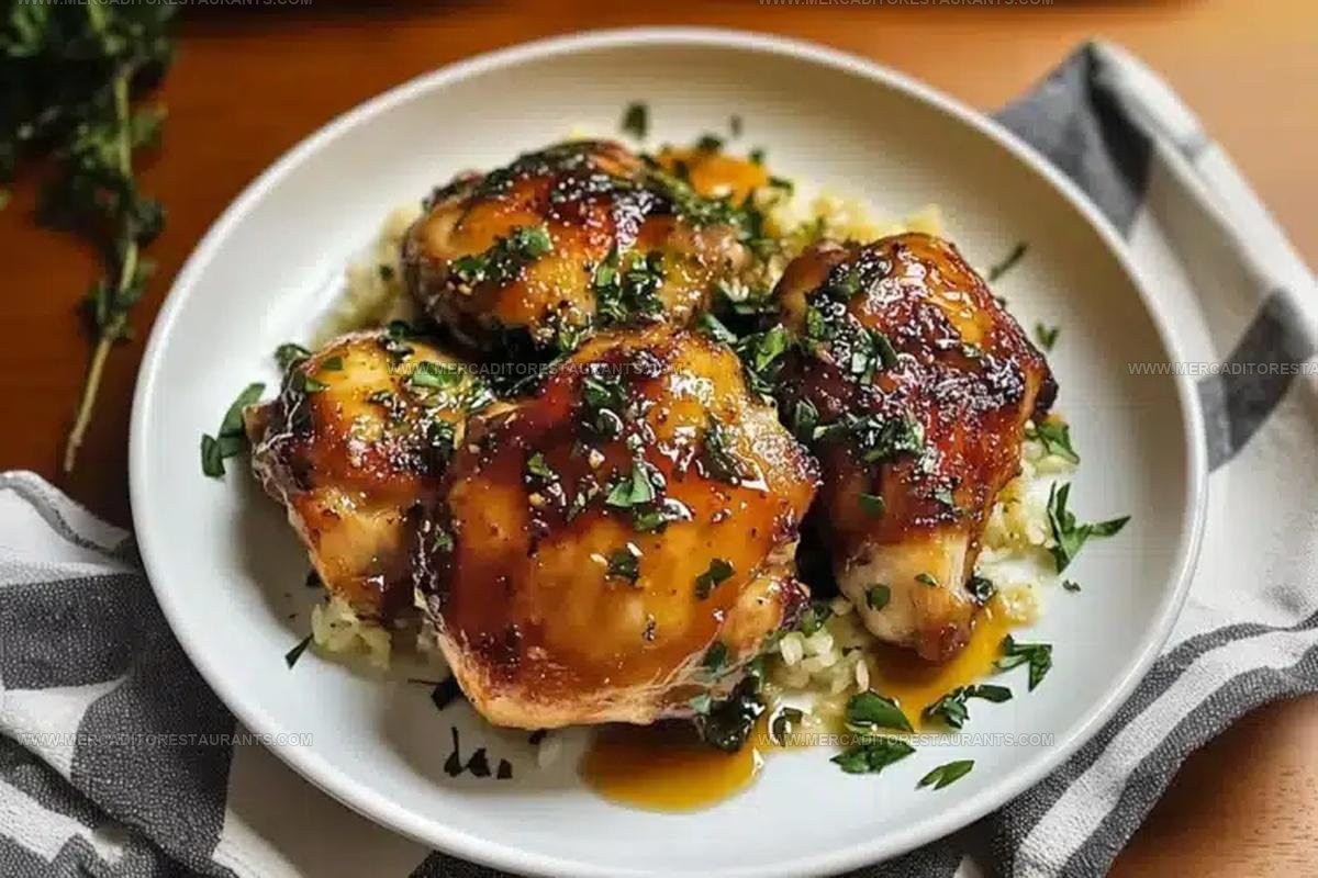 Baked Honey Garlic Chicken Thighs Recipe