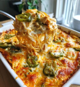 Spicy Southern Cheesy Chicken Spaghetti Casserole Recipe