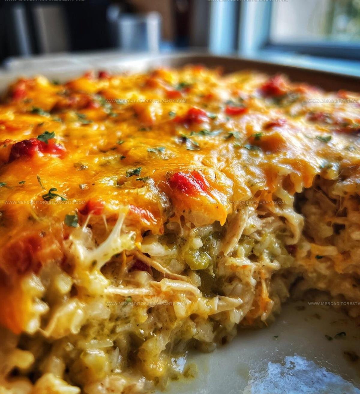 TexMex Green Chile Chicken Rice Casserole Recipe