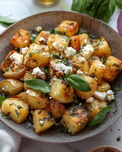 Mediterranean Feta Roasted Potatoes Recipe