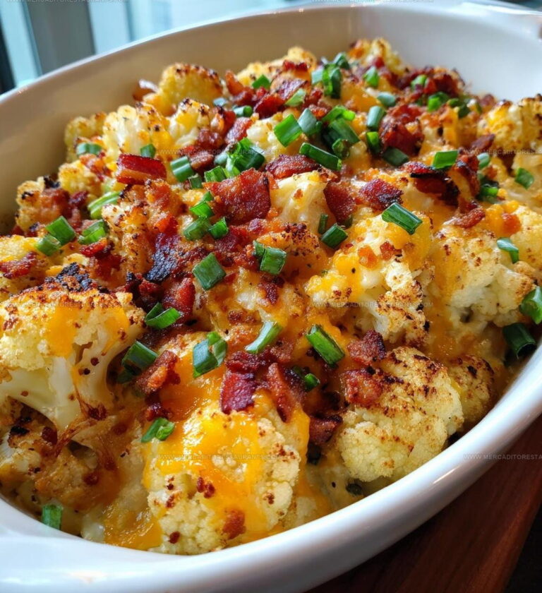 Low Carb Loaded Cauliflower Casserole Recipe