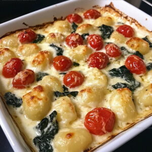 Tuscan Garlic Parmesan Gnocchi Bake Recipe