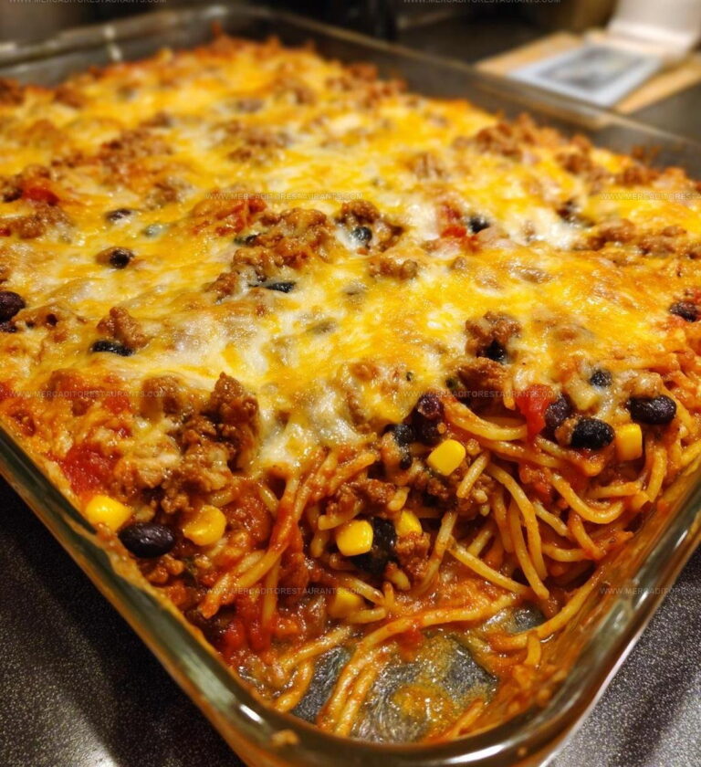TexMex Mexican Spaghetti Casserole Recipe