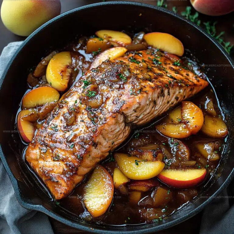 Sweet Peach Roasted Salmon Recipe