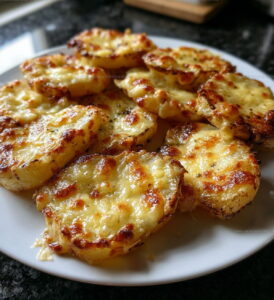 Baked Potato Slices with Cheese Recipe