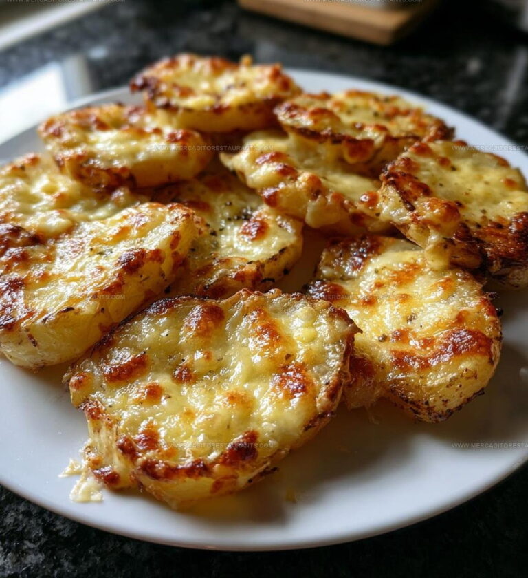Baked Potato Slices with Cheese Recipe