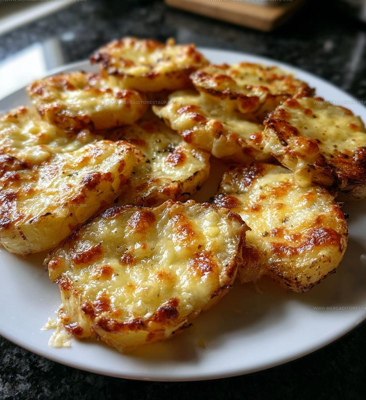 Baked Potato Slices with Cheese Recipe