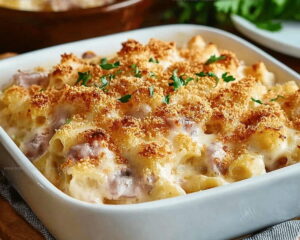 Dijon Creamy Chicken Cordon Bleu Casserole Recipe