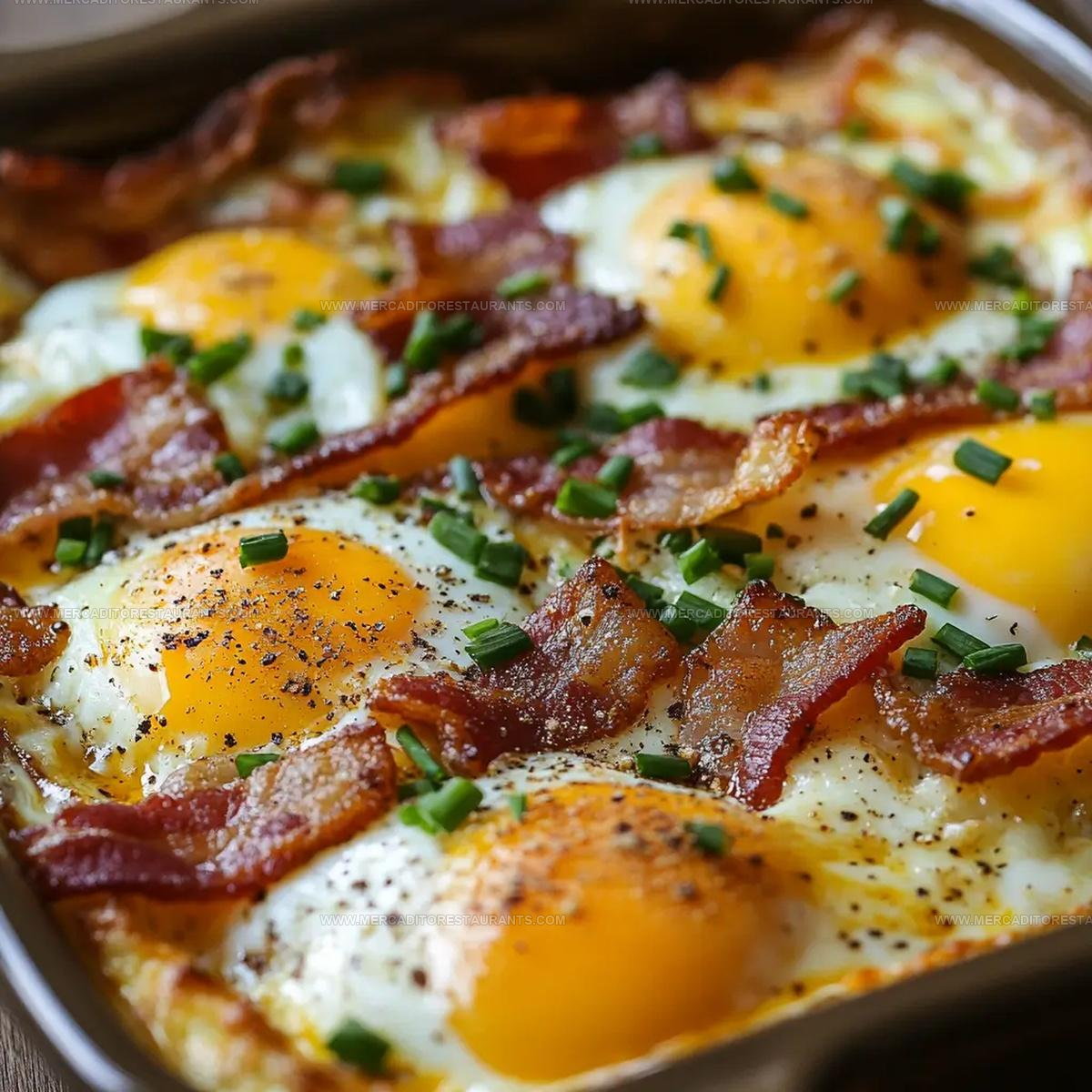 Easy Cheesy Bacon And Egg Bake Recipe