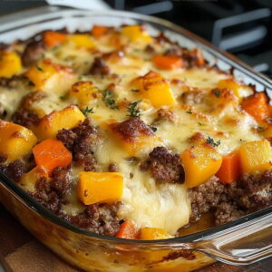 Savory Hamburger Veggie Bake Recipe