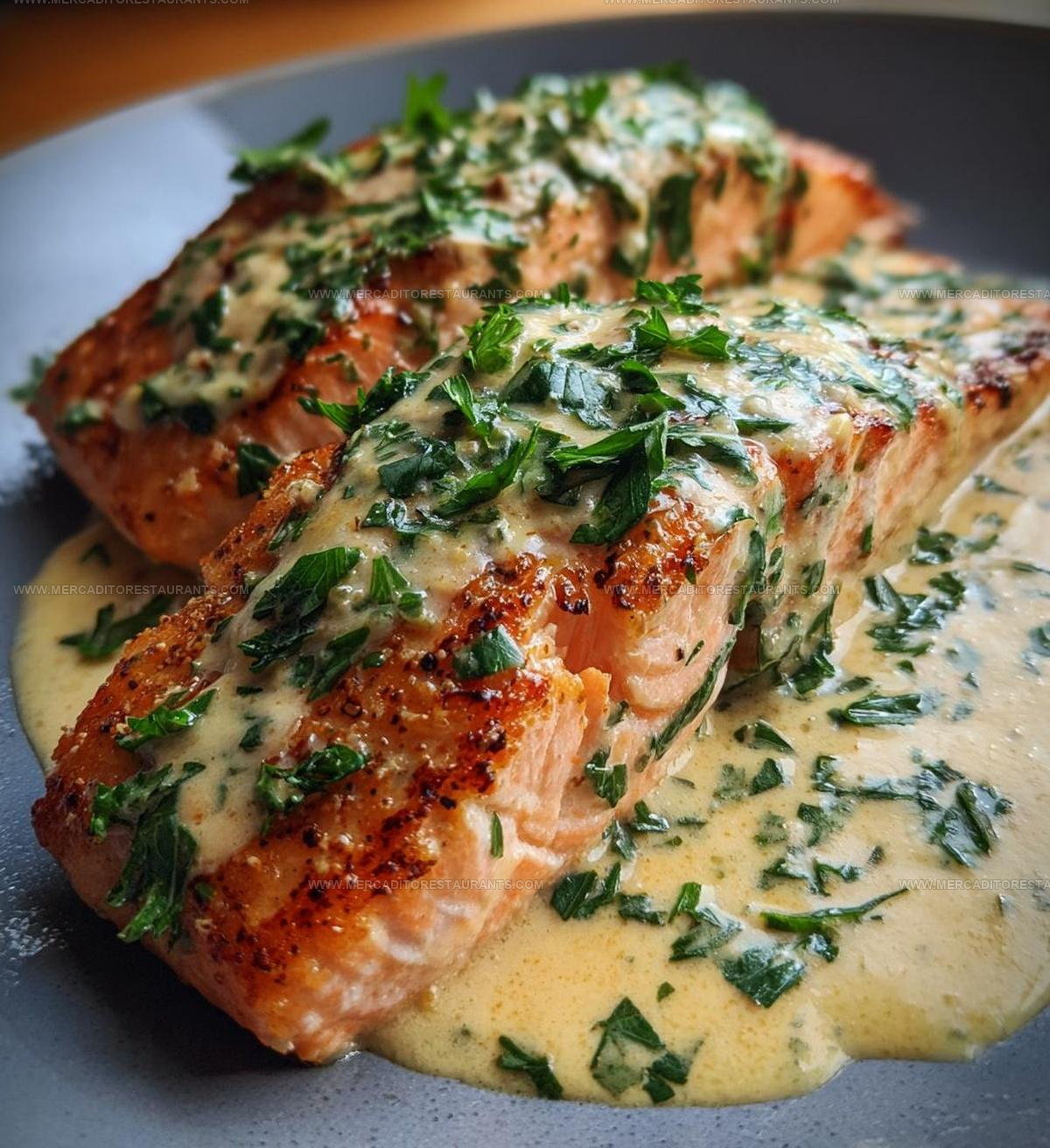 Creamy Lemon Butter Salmon Recipe