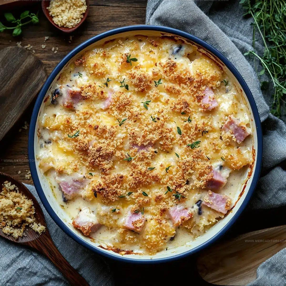 Cream-Sauce Chicken Cordon Bleu Casserole Recipe