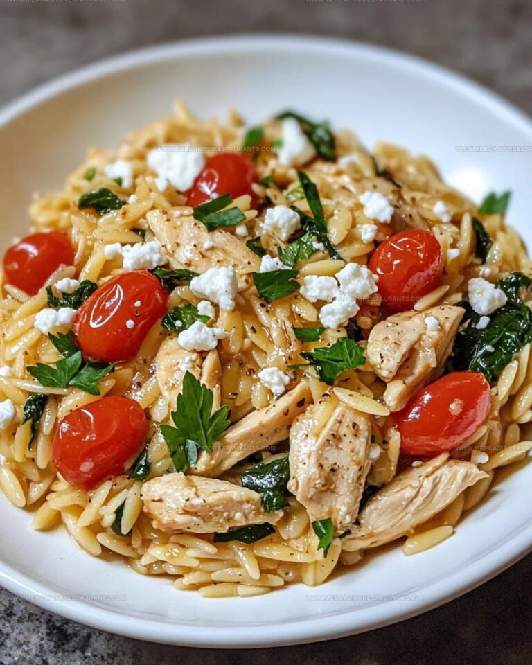 Creamy Baked Orzo with Chicken and Feta Recipe