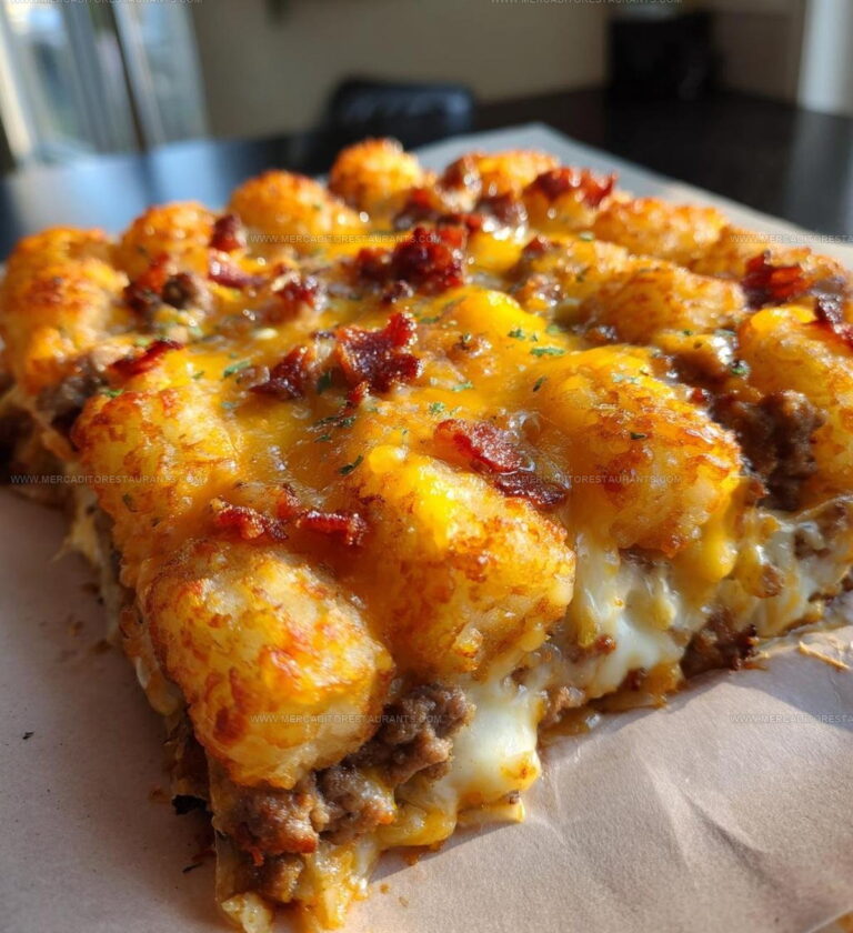 Cheesy Bacon Cheeseburger Tater Tot Casserole Recipe