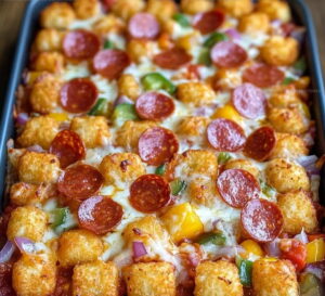 Pizza Style Tot Casserole Recipe