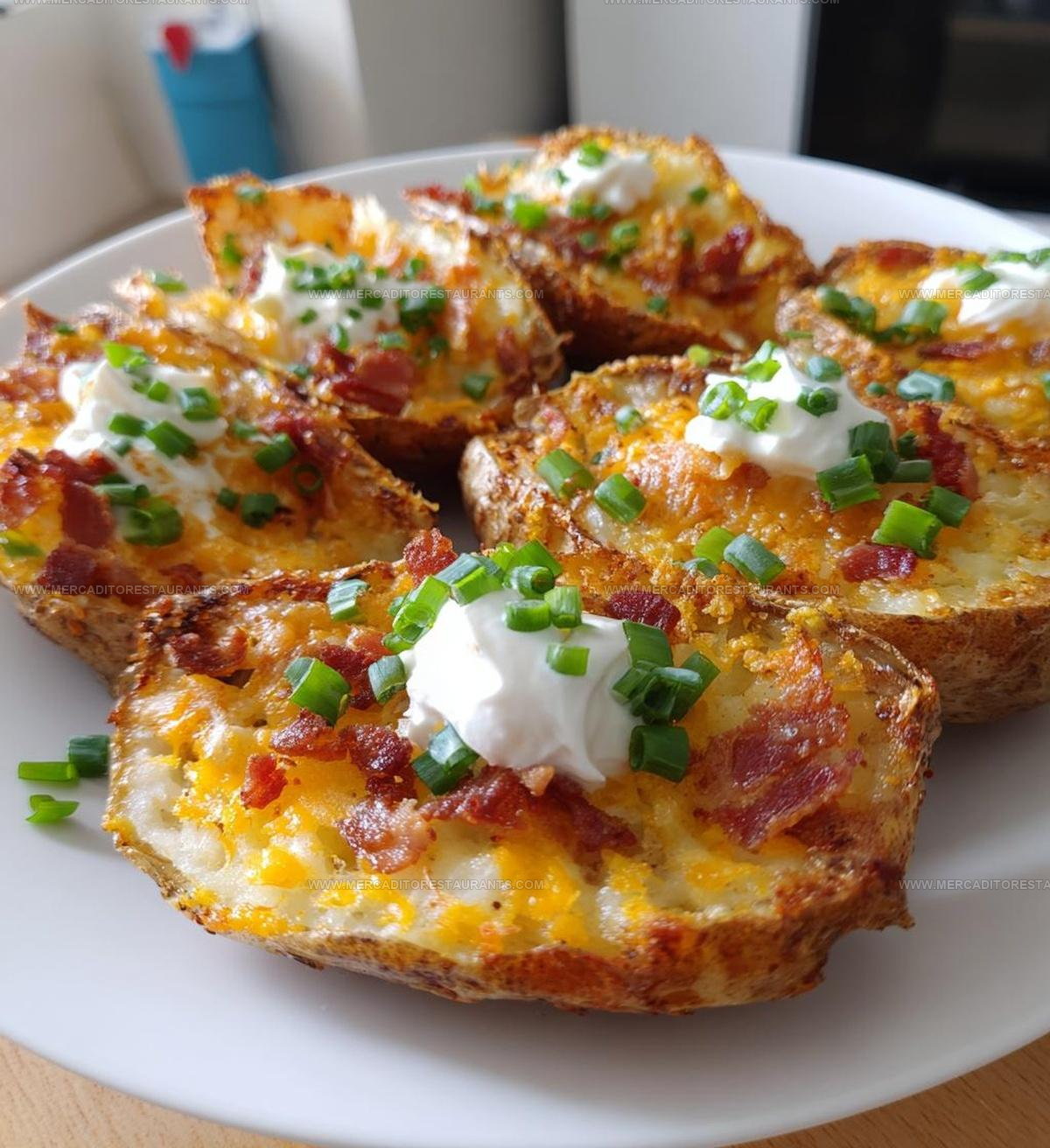 Crispy Oven Baked Potato Skins Recipe