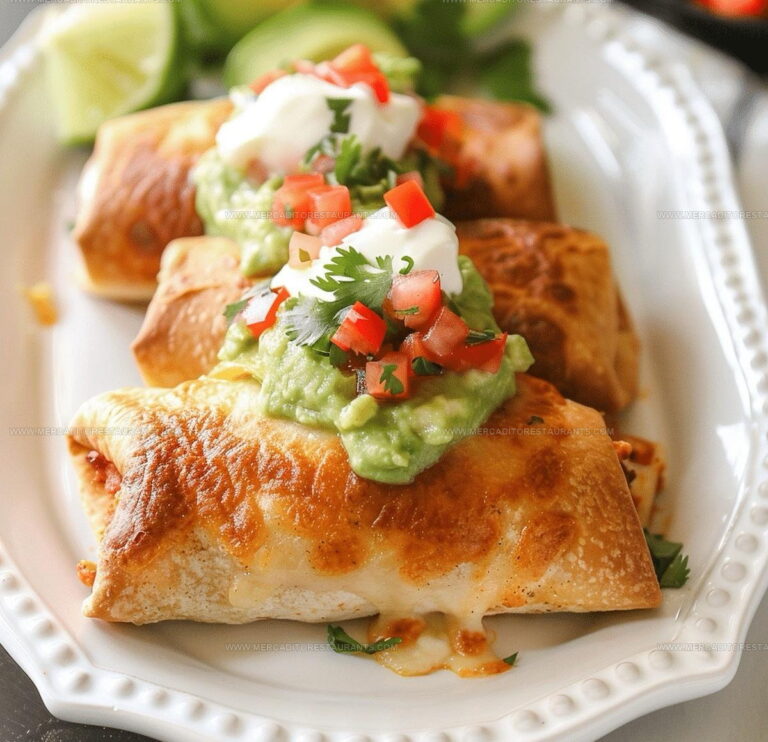 Oven-Crispy Baked Chicken Chimichangas Recipe