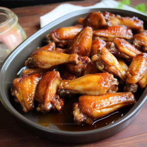 Baked Caramelized Wings Recipe