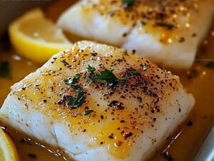 Lemon Butter Baked Cod Recipe