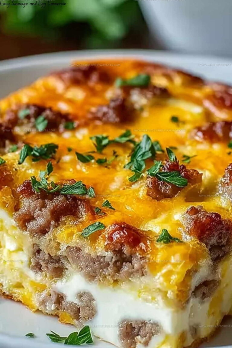Morning Hearty Sausage Egg Casserole Recipe