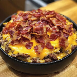 Cheesy Bacon Explosion Breakfast Casserole Recipe