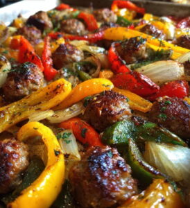 Italian Sheet Pan Sausage Peppers Onions Recipe