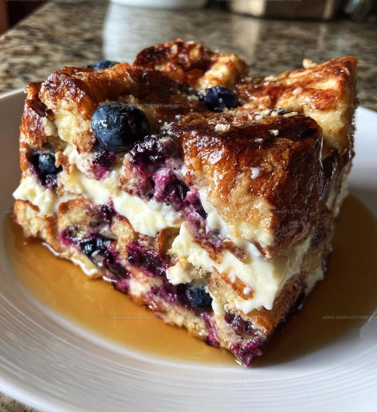Blueberry Cream Cheese French Toast Casserole Recipe