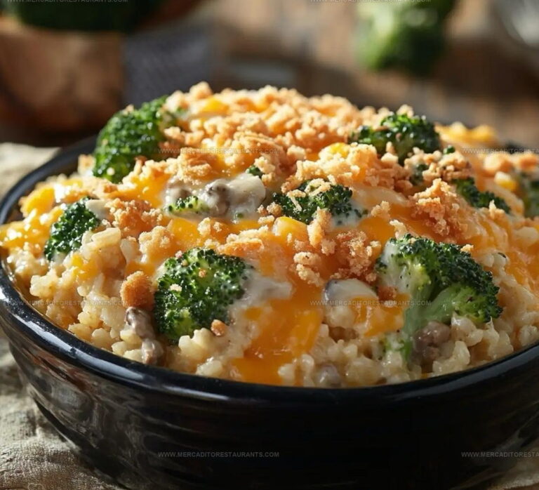 Cheesy Broccoli Rice Casserole Recipe