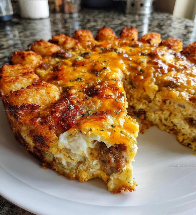 Brunch Tater Tot Breakfast Casserole Recipe
