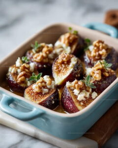 Baked Figs with Goat Cheese Recipe