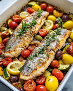 Herb-Loaded Mediterranean Vegetable Fish Recipe
