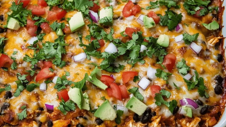 Tortilla Chip Chicken Burrito Casserole Recipe