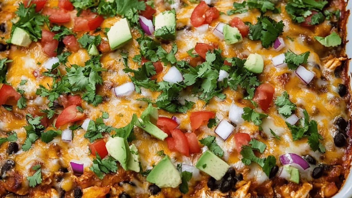 Tortilla Chip Chicken Burrito Casserole Recipe