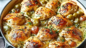 Creamy French-Style Chicken Casserole Recipe