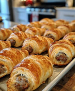 Baked Sausage Cream Cheese Crescents Recipe