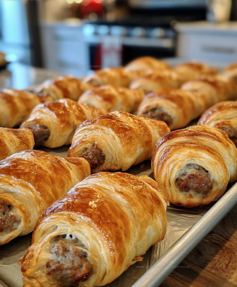 Baked Sausage Cream Cheese Crescents Recipe