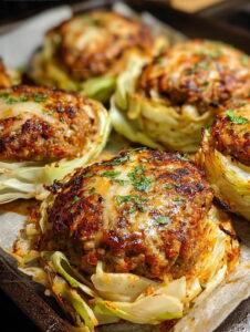 Low Carb Oven Cabbage Burger Steaks Recipe