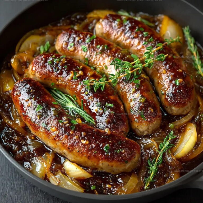 Oven Braised Beer Brats With Caramelized Onions Recipe