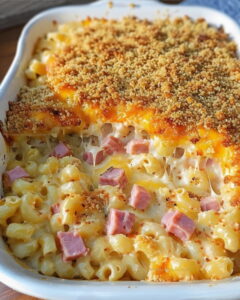 Cheddar and Ham Macaroni Bake Recipe