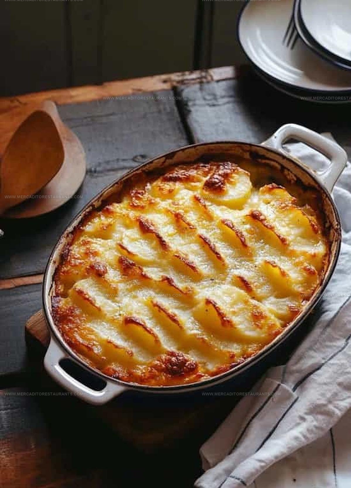 Cheesy Potato Gratin Casserole Recipe