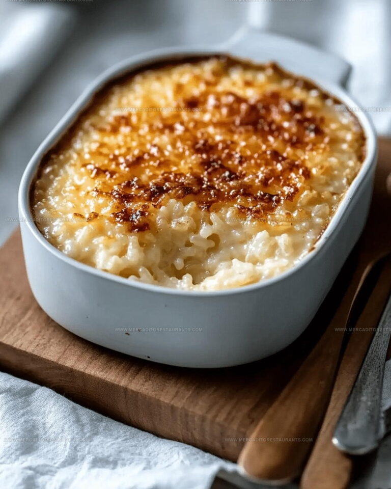 Condensed Milk Baked Rice Pudding Recipe