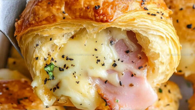 Flaky Baked Ham and Cheese Croissants Recipe