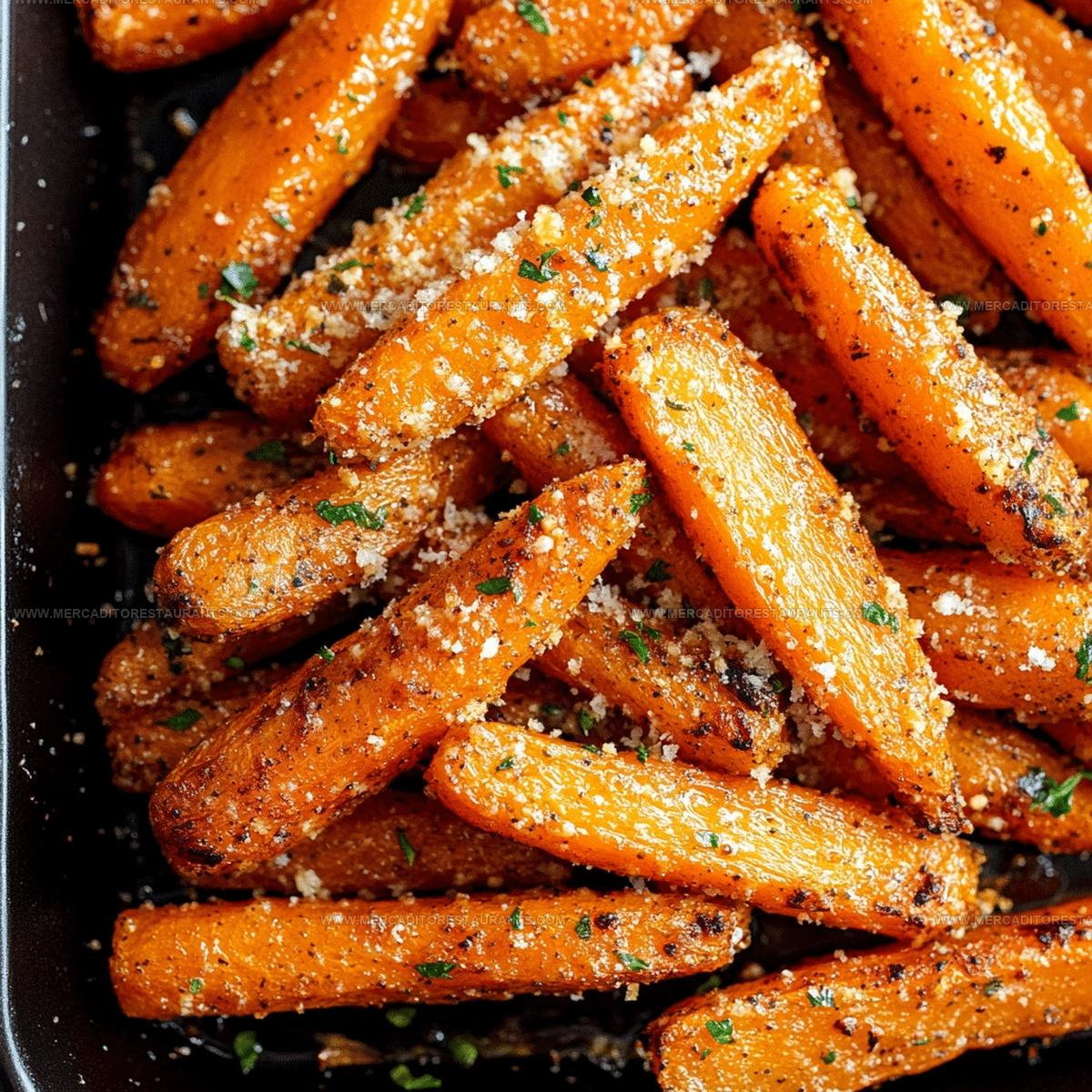 Savory Garlic Parmesan Roasted Carrots Recipe