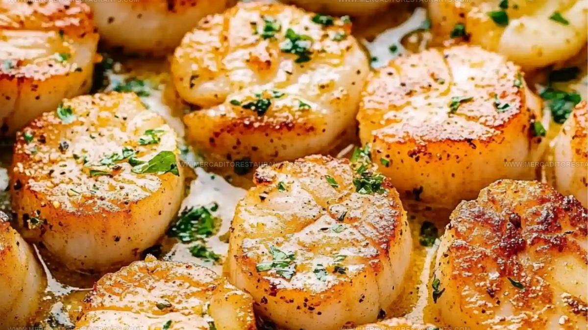 Garlic-Parmesan Butter Scallops Dinner Recipe